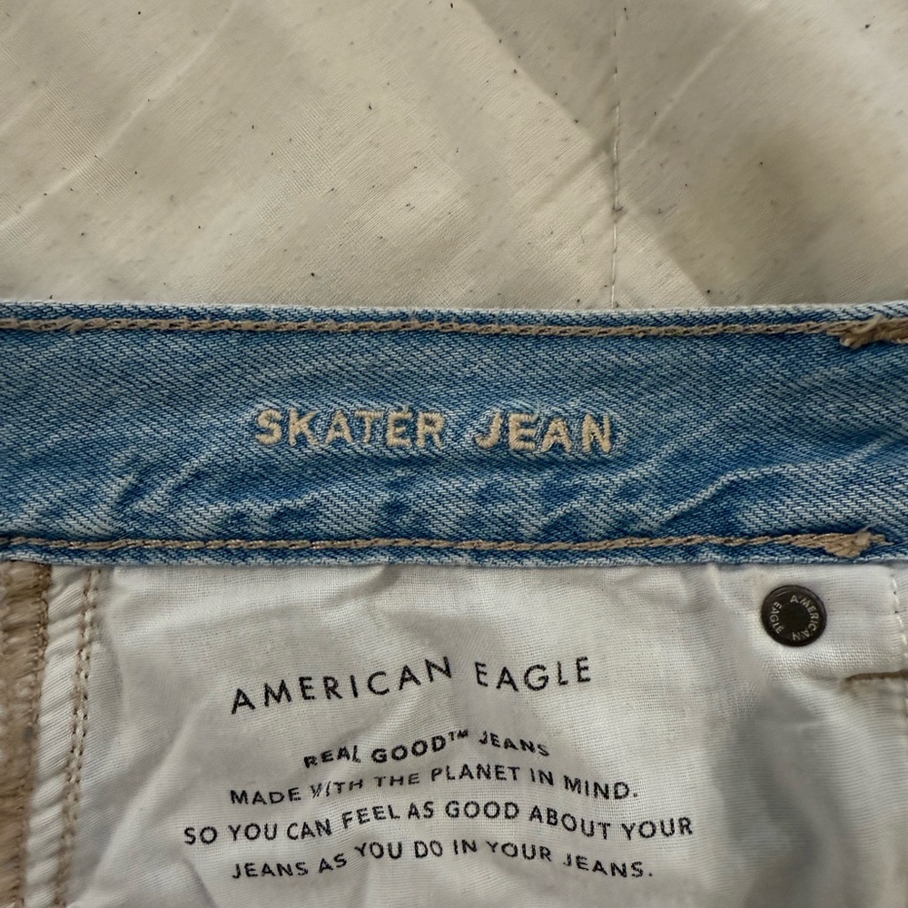 American Eagle Light Blue Denim Shorts